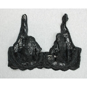 Victoria's Secret Bra Womens 36D Floral Lace Unlined Underwire VTG